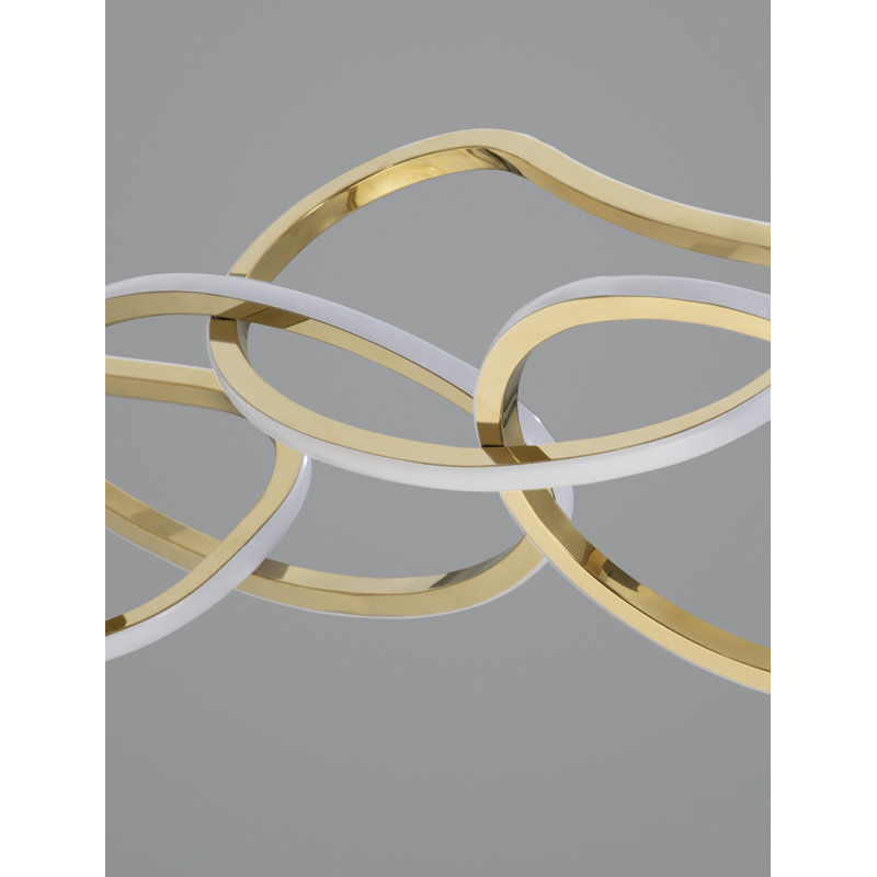4 - Light Gold LED Unique/Statement Pendant