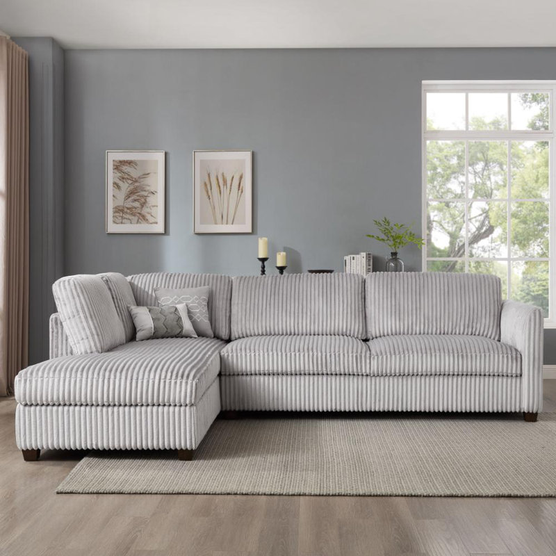 Chatrine Corner Sofa With Footstool, Left Hand Facing
