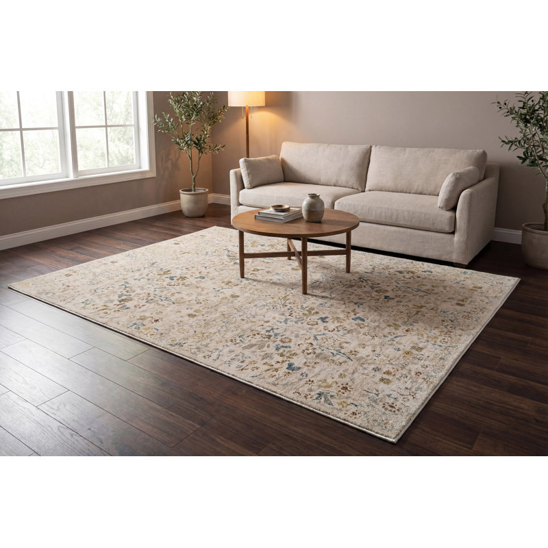 BLOOMFIELD 7.10X10 19601-199 CREAM/MULTI, Rectangle 7'10" x 10'