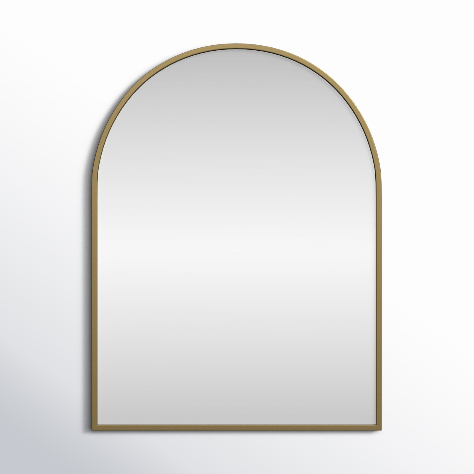 Sabine Metal Arch Wall Mirror, Brass, 36" x 27"