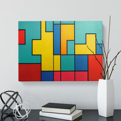 Cubism Art Abstract Vol.2 - Wrapped Canvas
