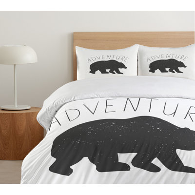 Microfiber Duvet Cover Set -  Ambesonne, nev_41672_queen