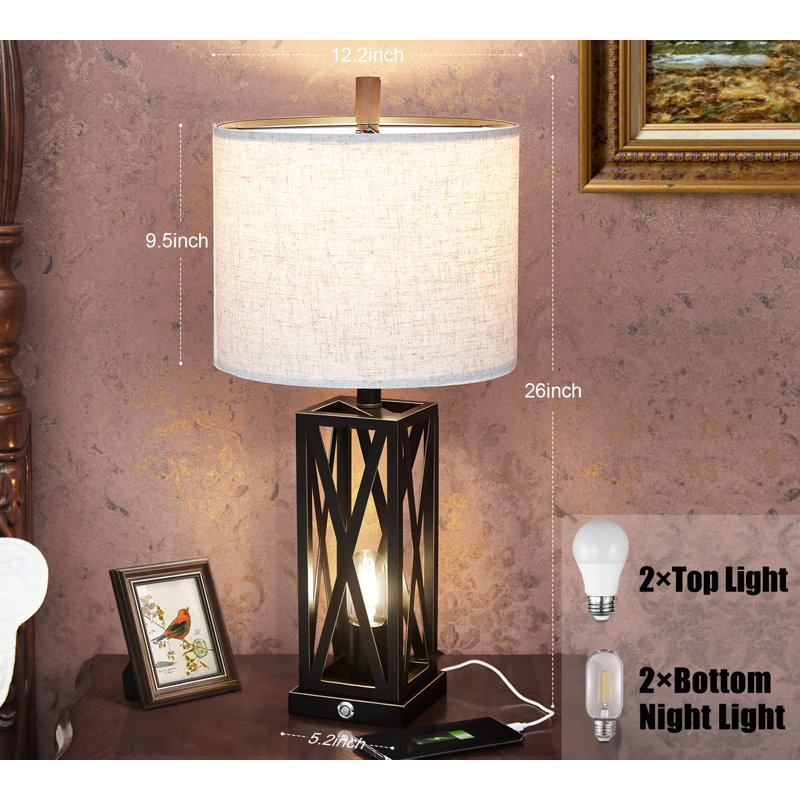 Lampe de table en métal Vahrij