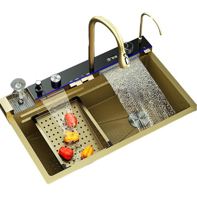 Évier de cuisine en acier inoxydable à double cuve 29,5 po L
