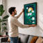 Moonlit Chrysanthemum Botanical 1 Piece Single Picture Frame Wall Art-136621634-136621633