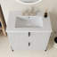 Meuble-lavabo 30 po avec lavabo en céramique-701884081