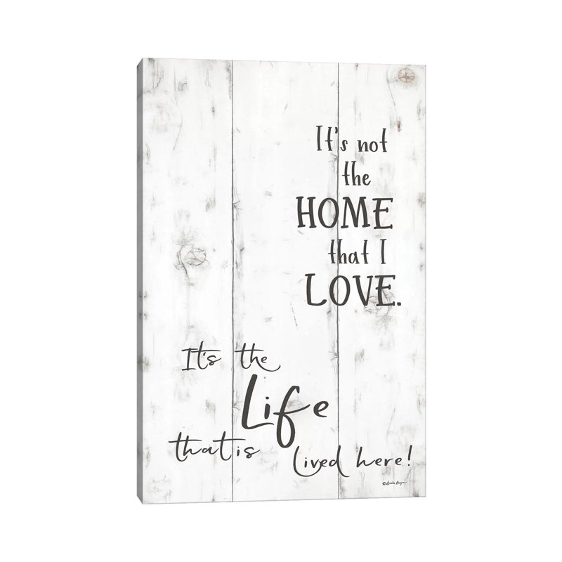 The Life That Is Lived Here by Susie Boyer - Wrapped Canvas Gallery-Wrapped Canvas Giclée, 20.32 cm H x 30.48 cm W