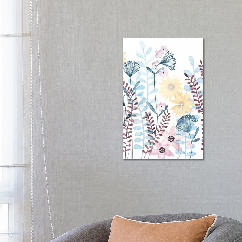 Pastel Posies II by Grace Popp - Wrapped Canvas Painting, 66.04 cm H x 45.72 cm W x 3.175 cm D