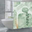 Rideaux de douche Sage Green Eucalyptus Botanical