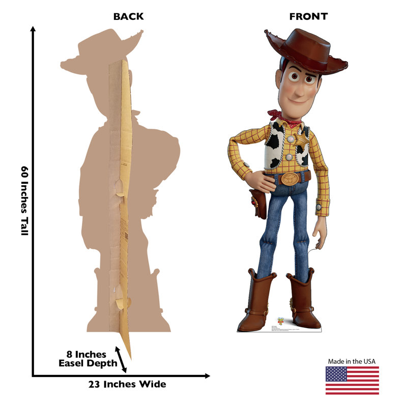 60'' Woody Toy Story 4 Cardboard Standup
