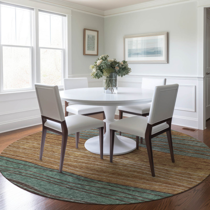 Tapis intérieur / extérieur avec envers antidérapant Withams, Rond 8 pi