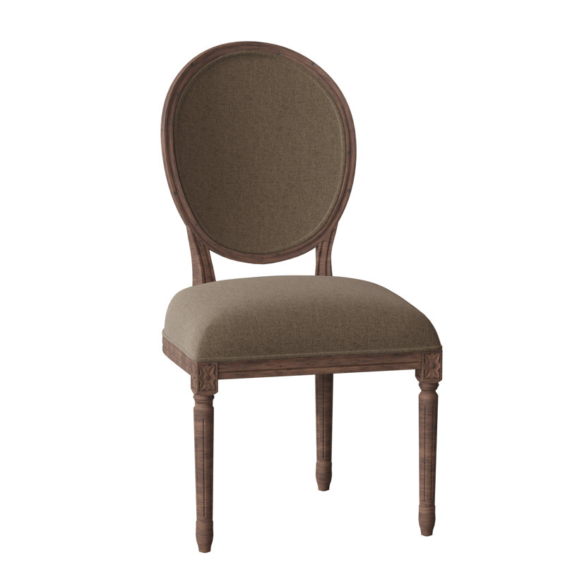 Chaise d'appoint Helena, Lin 3156, Tabac