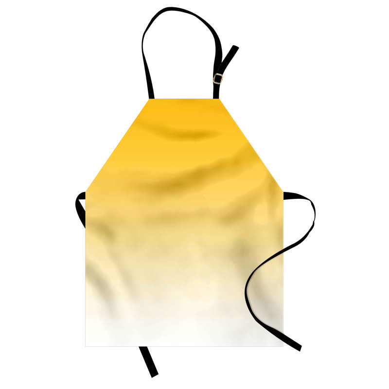 Solid Bib Apron, Yellow/Gray