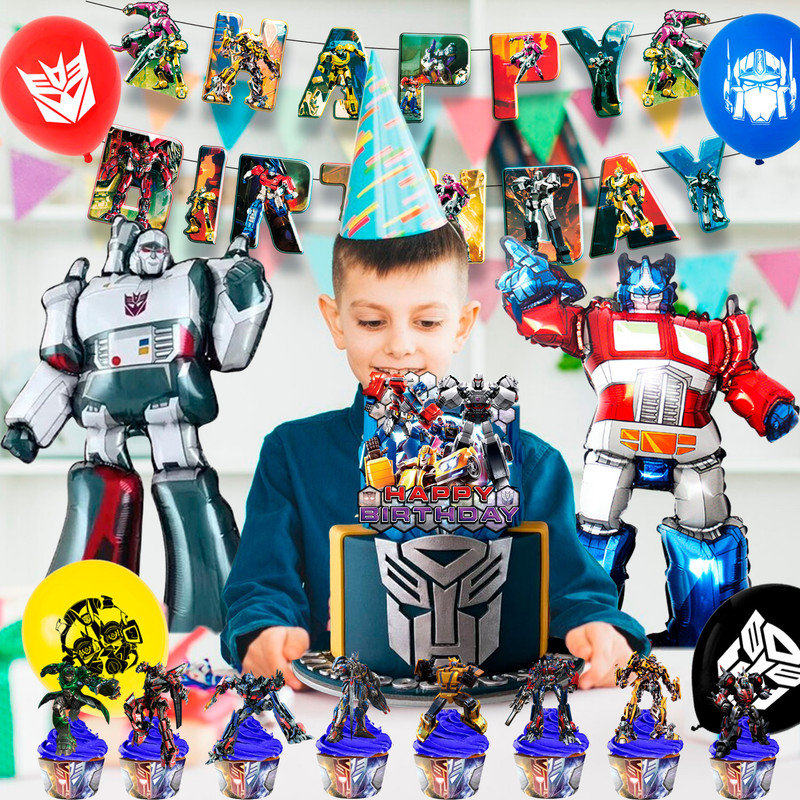 Transformers Birthday Party Supplies, 29Pcs Transformers Party Decorations Set