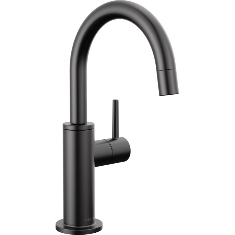 Other Contemporary Round Beverage Faucet, Matte Black