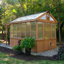 Ensemble de serre d'extérieur en bois de cèdre et polycarbonate 11 pi x 7 pi avec pergola Backyard Discovery Bellerose