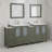  84" Double Bathroom Vanity Set with Mirror-106870355