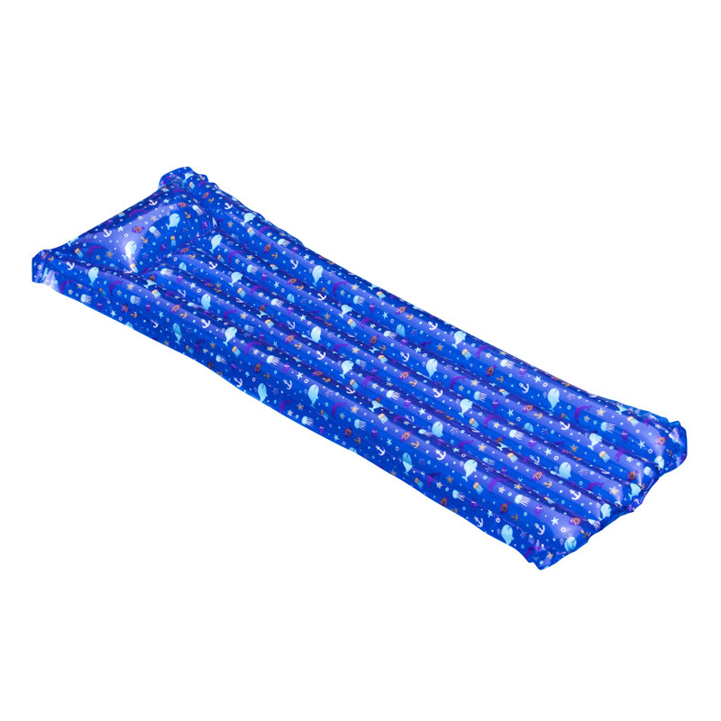 Aquatic Marine Animals Inflatable Pool Raft - 72'' - Blue