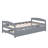 Twin Size Platform Bed With Trundle-475478444