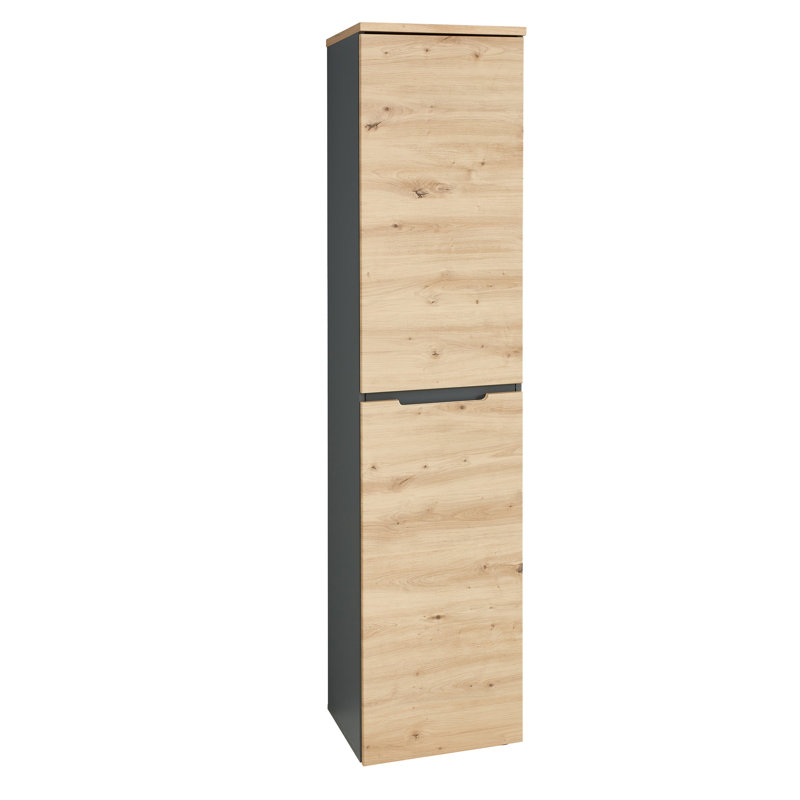 Ruthford 1 -Door 4 -Shelf Storage Cabinet