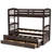 Fouad Kids Twin Over Twin Bunk Bed with Trundle with Drawers-1011037824