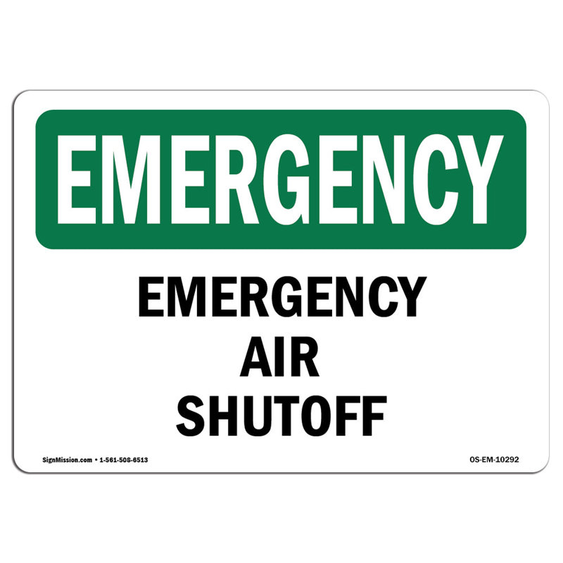 Panneau en aluminium 12 x 18 Air Shutoff, H 18 po x l 24 po x P 0,1 po