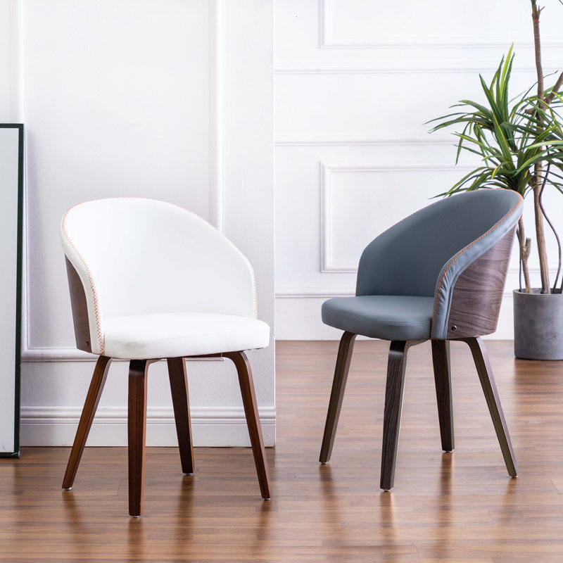 Chaise avec accoudoirs grise