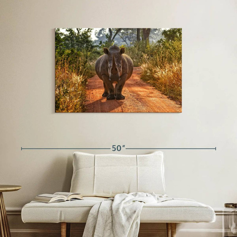 Brampt Safari Rhino, 26" H x 39" W