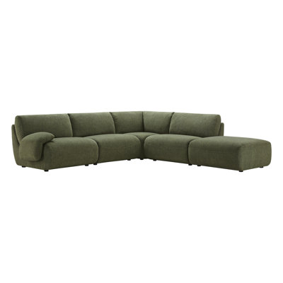 Vickey  4 - Piece Upholstered Modular Sectional With Ottoman