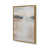 Toile avec cadre flottant or