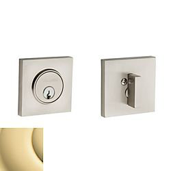 Contemporary Square Single Cylinder Deadbolt