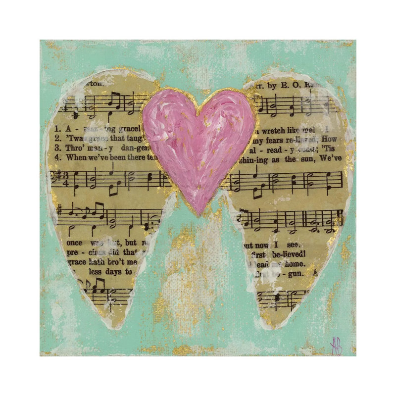 Amazing Grace Pink by Ashley Bradley - Print on Canvas, Wrapped Canvas, 30.48 cm H x 30.48 cm W