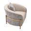 Fauteuil demi-tonneau en chenille de 35,5 po de large Lisbon-515495028