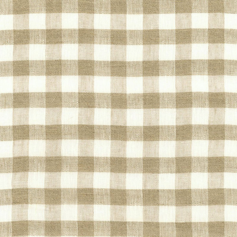 Sidney Check Linen Sheer Fabric