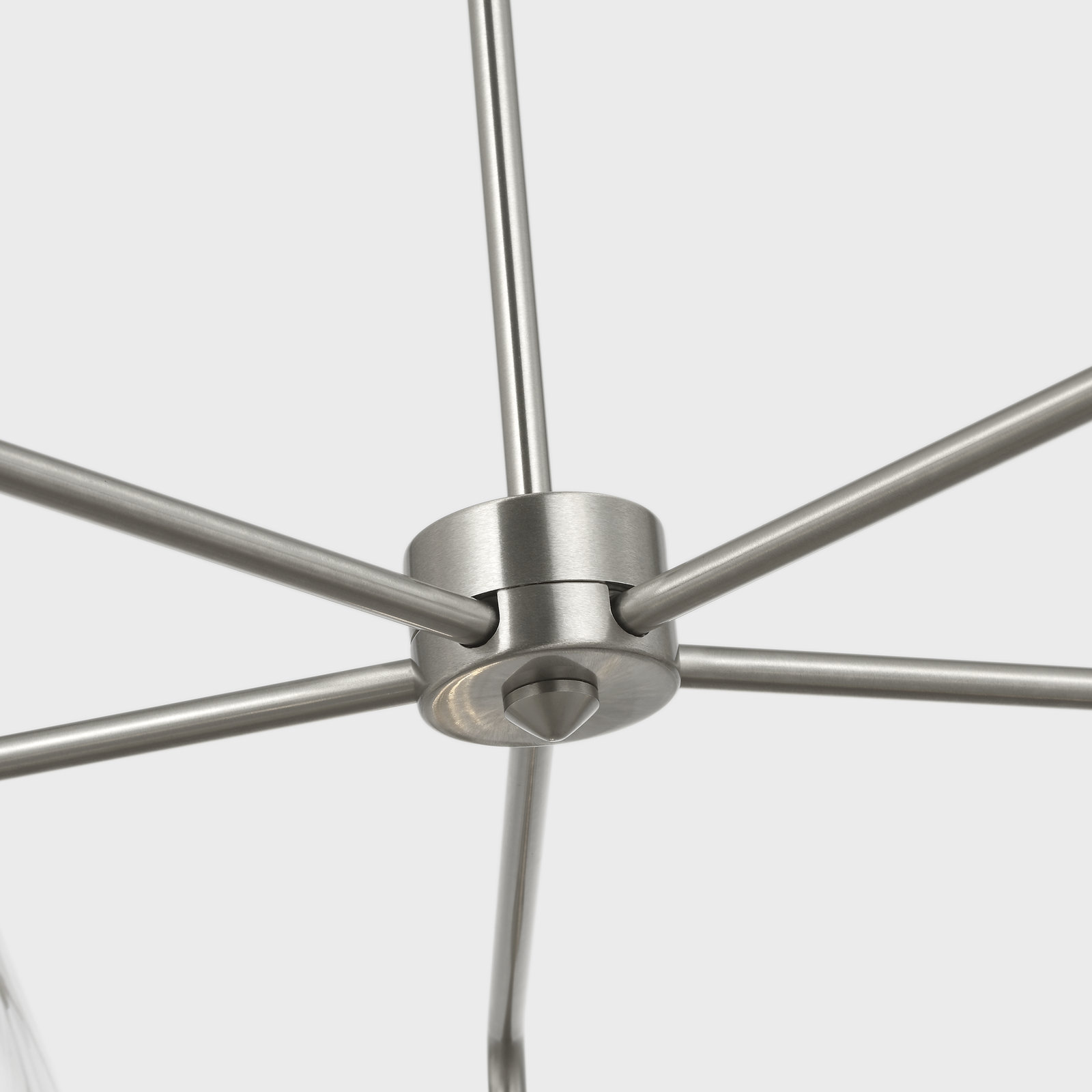 Hayden 5-Light Chandelier, Clear, Brushed Nickel
