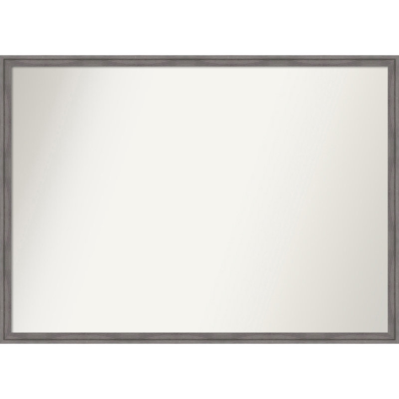Miroir mural Florence, 28,75 po x 39,75 po, Rectangle, gris