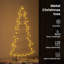 Metal Christmas Tree with Stand Black Steel-965714399