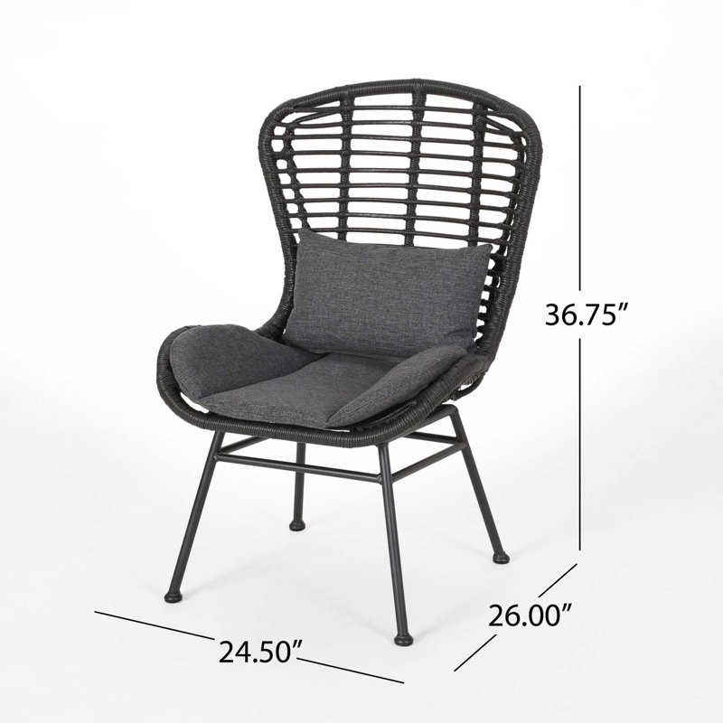 Fauteuil d'appoint contemporain Sleek Living, Gris