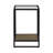 Jaylan Chairside Table w/ Tempered Glass Top & 1 Bottom Shelf