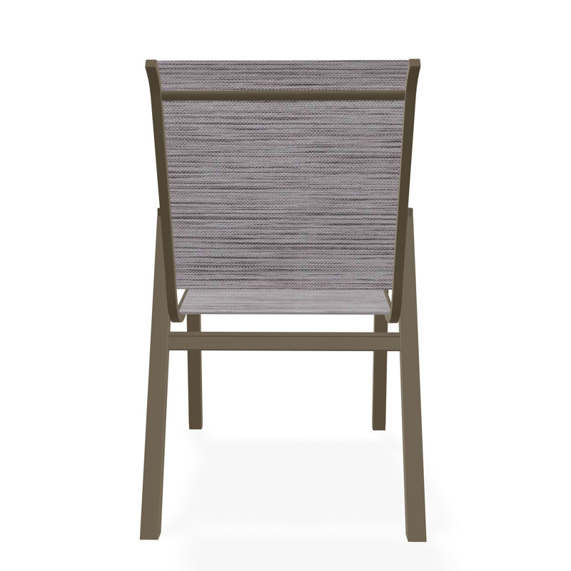 Bazza Outdoor Dining Chair, Fossil, Beachwood
