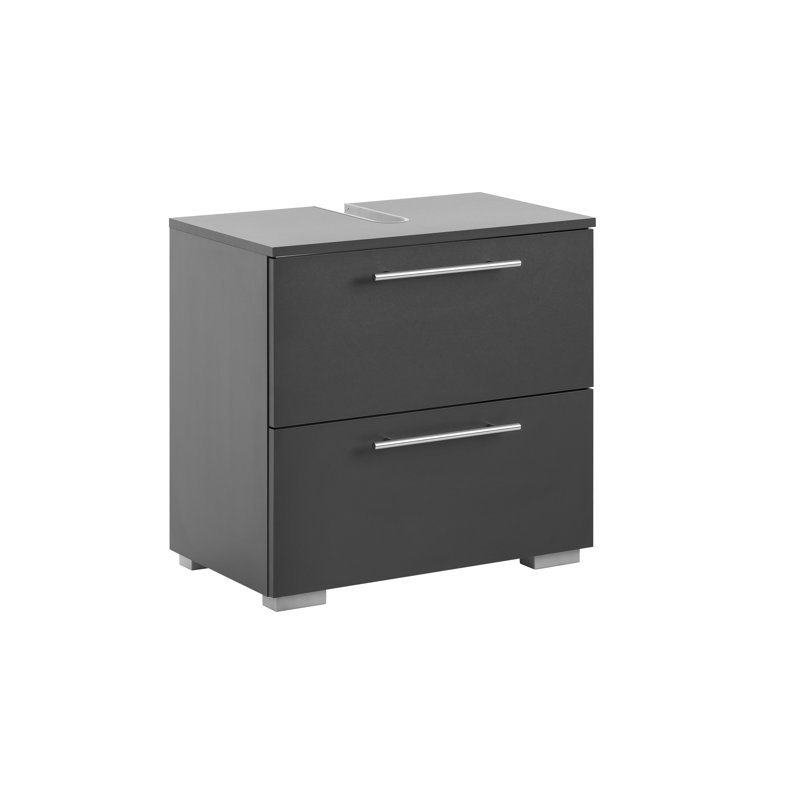 Flosi 60.2cm Single Bathroom Vanity Base Only, Anthracite