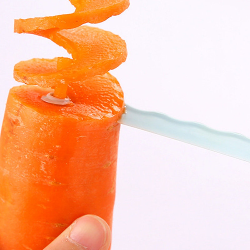 Embossing device 2Pcs Fruit Vegetable Roll Cutter Vegetable Coilers Potato Radish