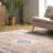 Eleanor SpinClean Machine Washable Distressed Medallion Area Rug-1737146212