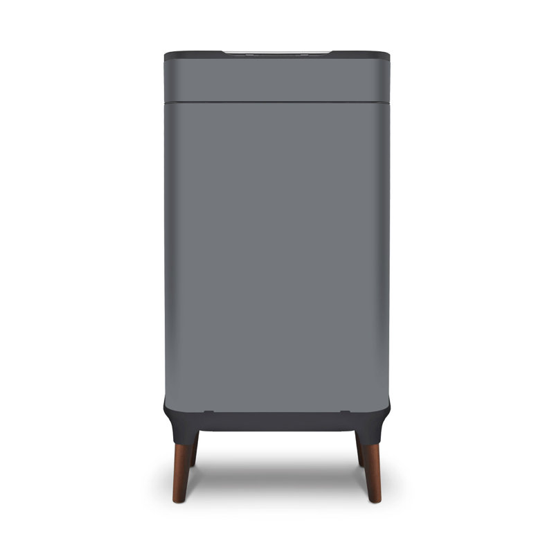 Tower Ozone Sensor Bin with Legs, Large 65L, Hands Free Opening, Carbon Filter, Grey