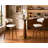 33.5'' Round Counter Height Pub Table（Bar Table） with Sintered Stone Top, Available in a variety of colors, Solid Rubberwood Pedestal Base and Gold Metal Bottom, Modern Bistro Table-1437505446