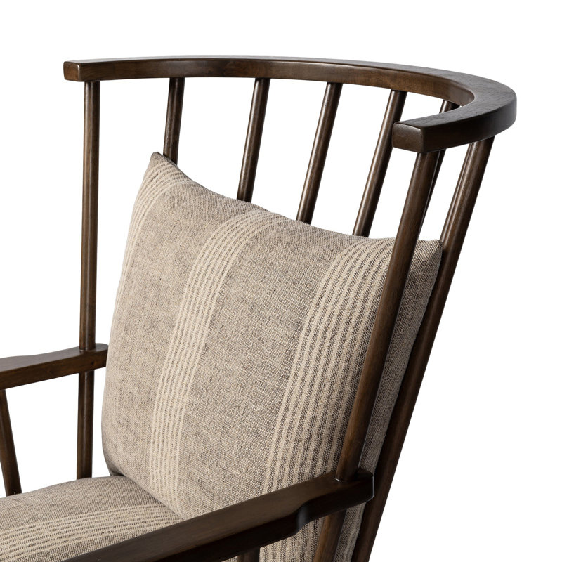 Graham Chair-Andes Natural, 100% Flax/Linen; Manchester Flint