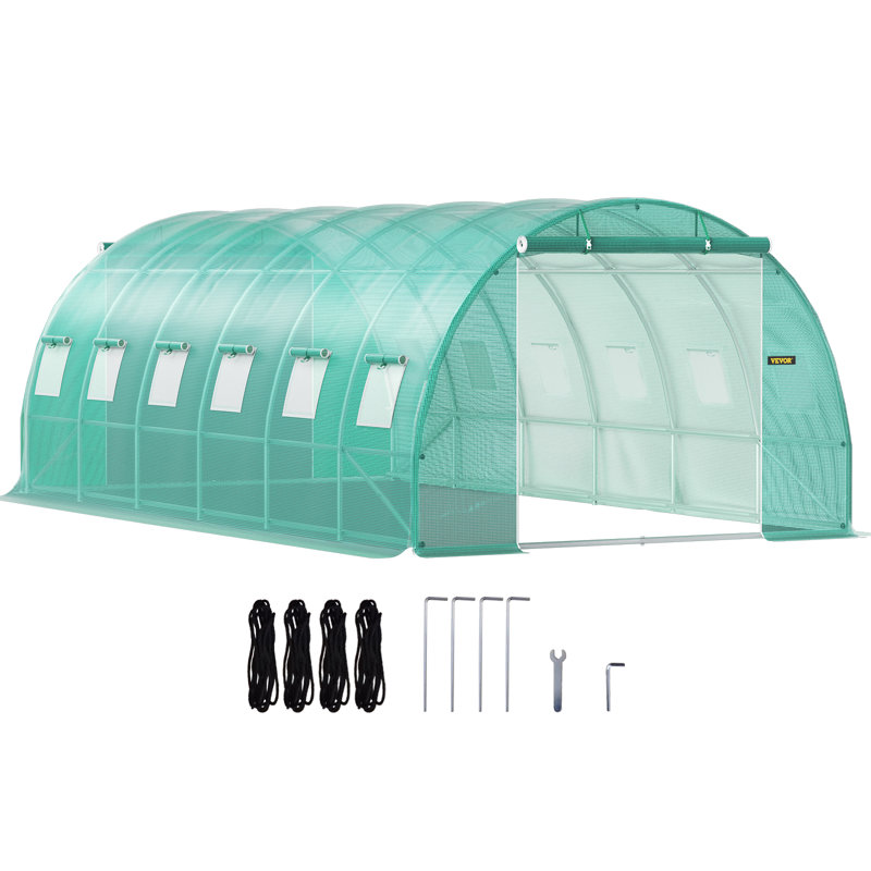 VEVOR Walk-in Tunnel Greenhouse, Green