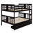 Full Over Full Bunk Bed With Drawers And Ladder For Bedroom, Guest Room Furniture-1716783783