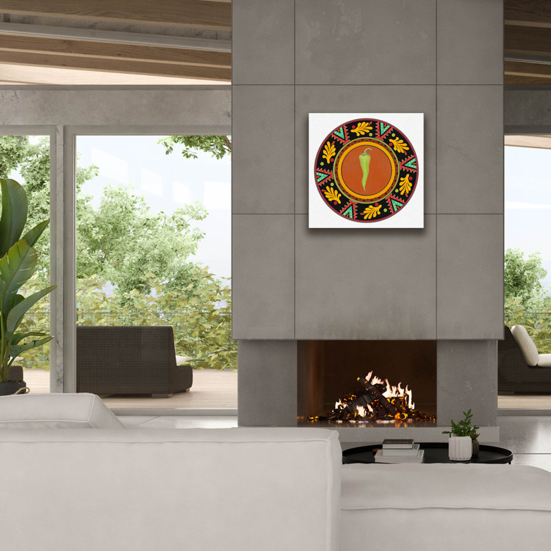 «Talavera Tex-mex 4» par Art Licensing Studio, art mural sur toile