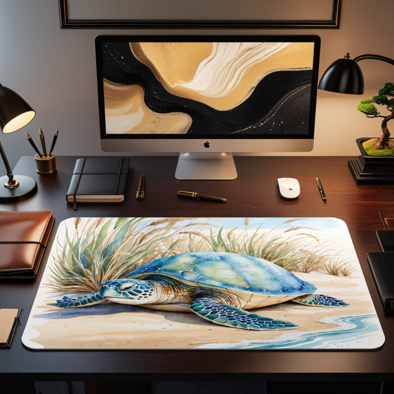 Polyester Desk Pad, 14.4x12.1